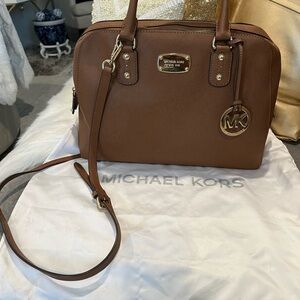 Michael Kors light brown leather bag